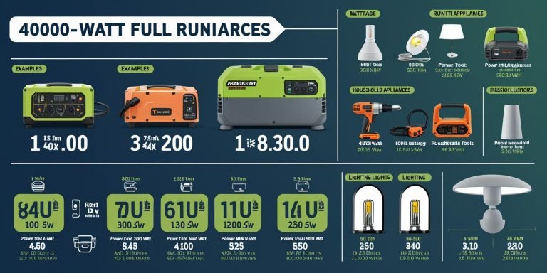 How Much Can You Run off a 4000 watt Generator
