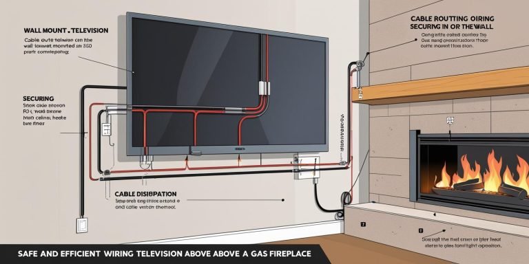 How Should I Run My Wiring for Wall Mount Tv Above Gas Fireplace