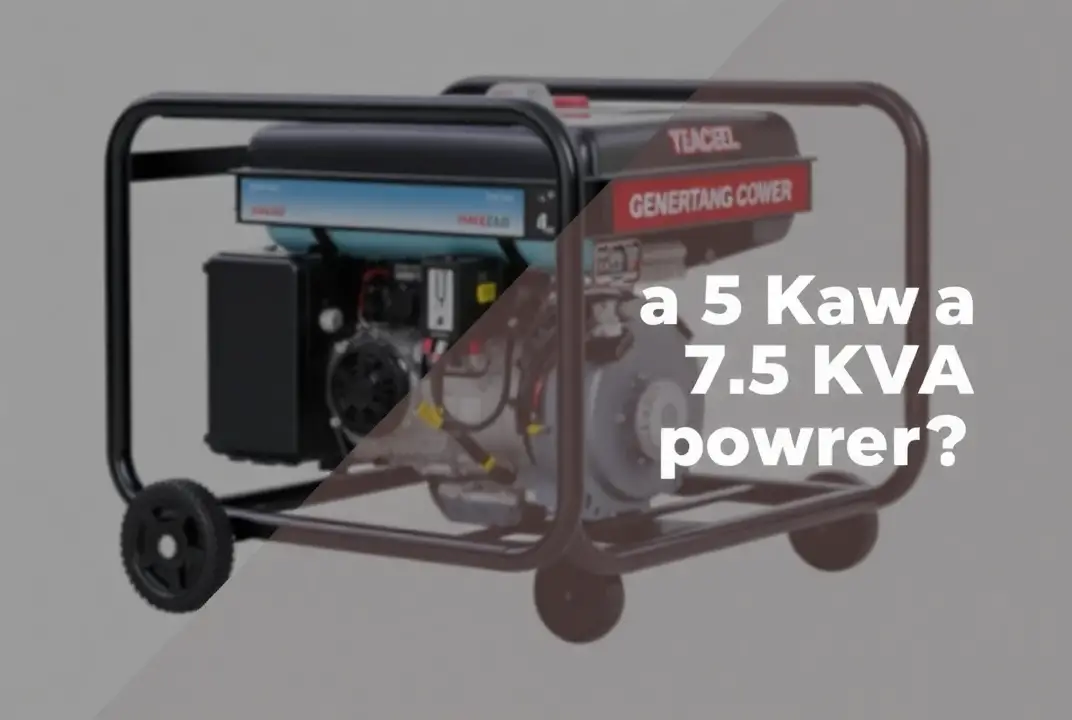 What Can a 7.5 KVA Generator Power