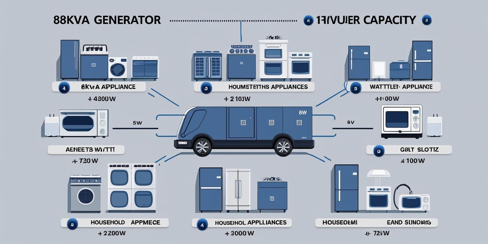 What Can a 8KVA Generator Power