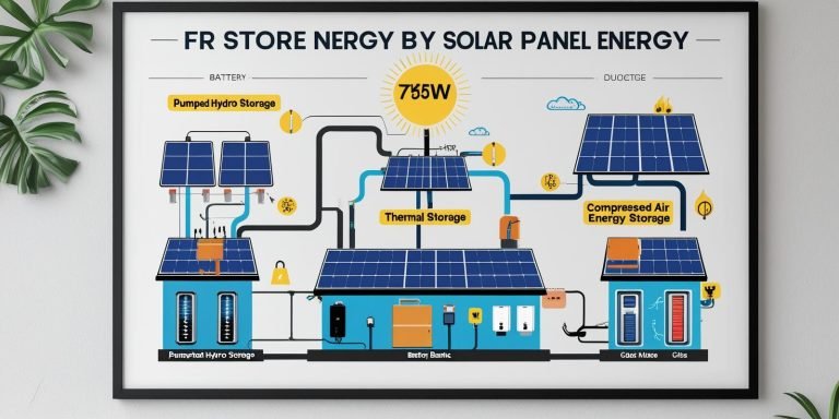 How to Store Energy from Solar Panels