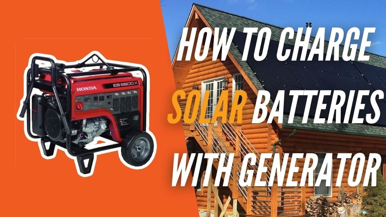 Can Generator Charge Solar Batteries