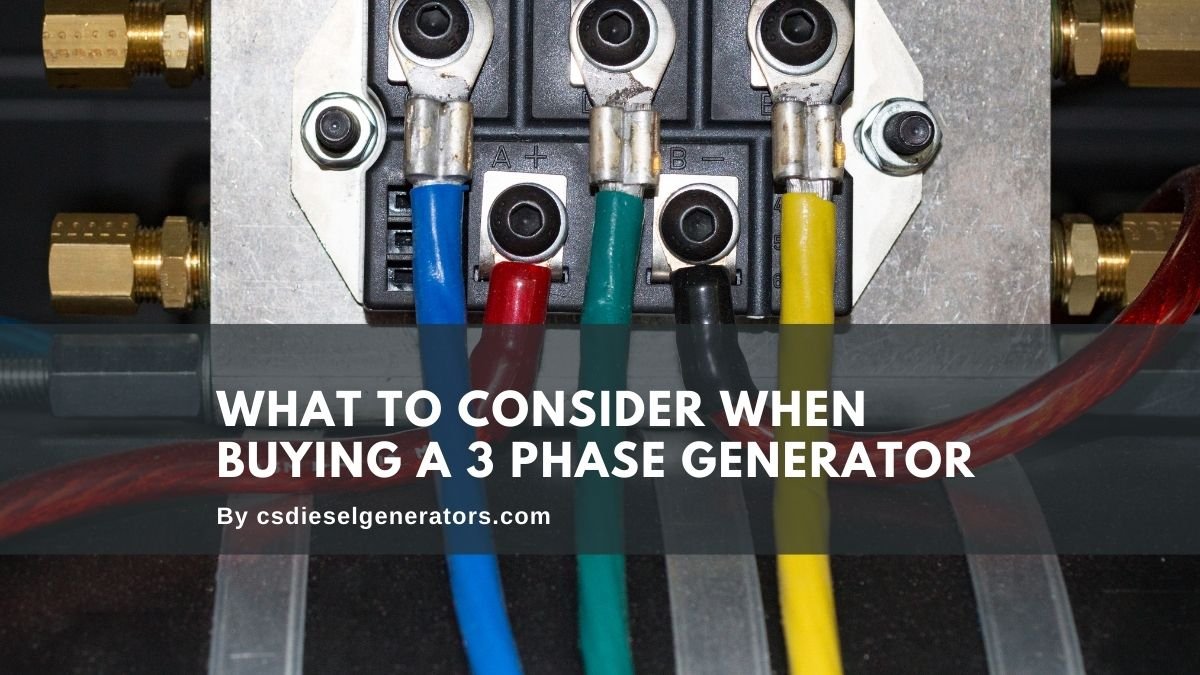 Factors to Consider When Buying a Generator