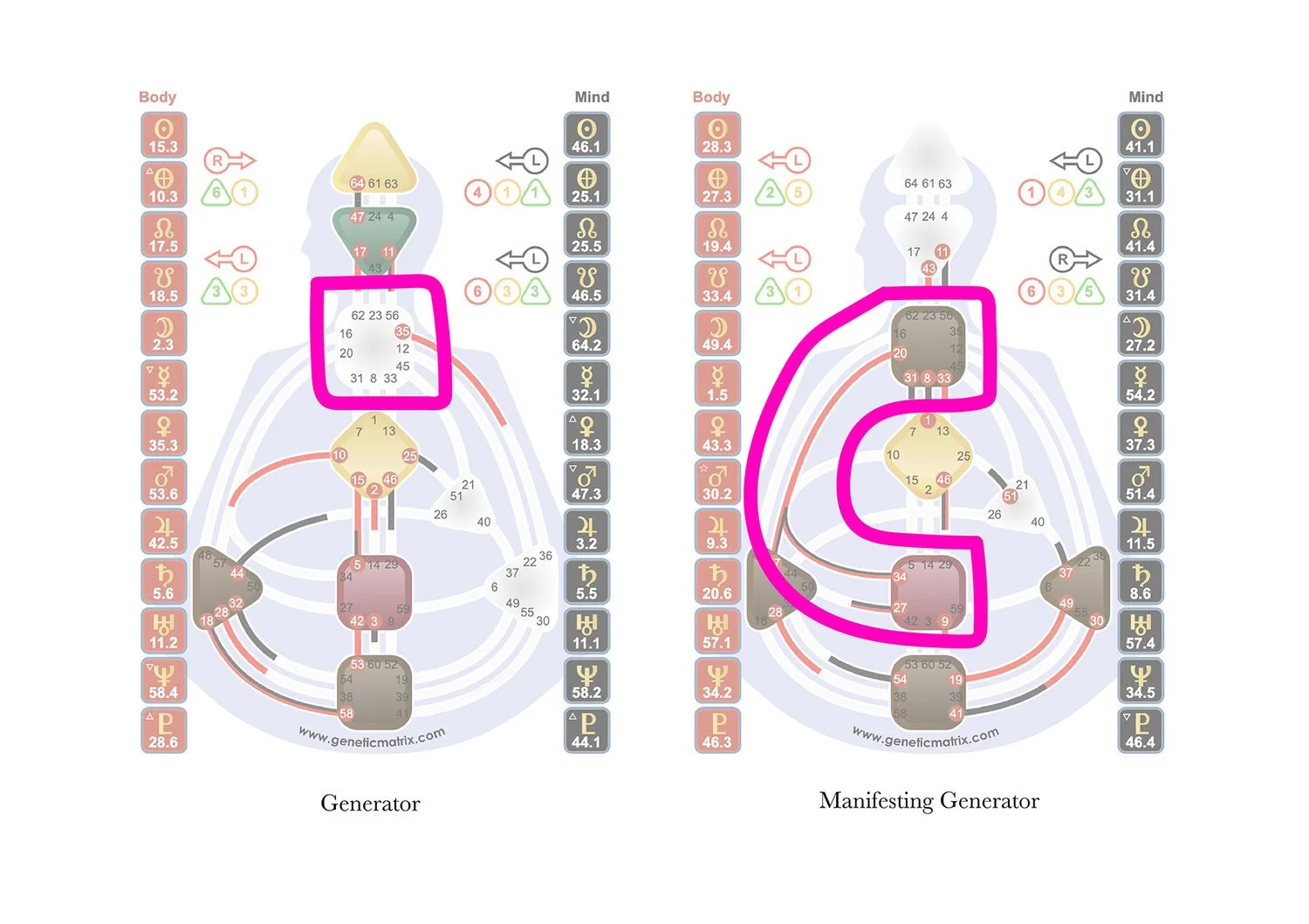 Generator Vs Manifesting Generator