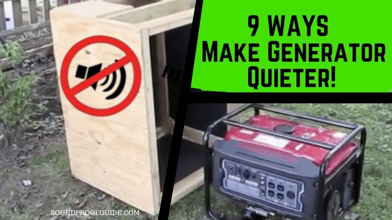 How to Make Generator Quiet