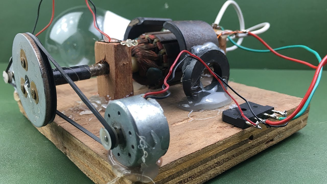 How to Make Generator With Dc Motor at Home