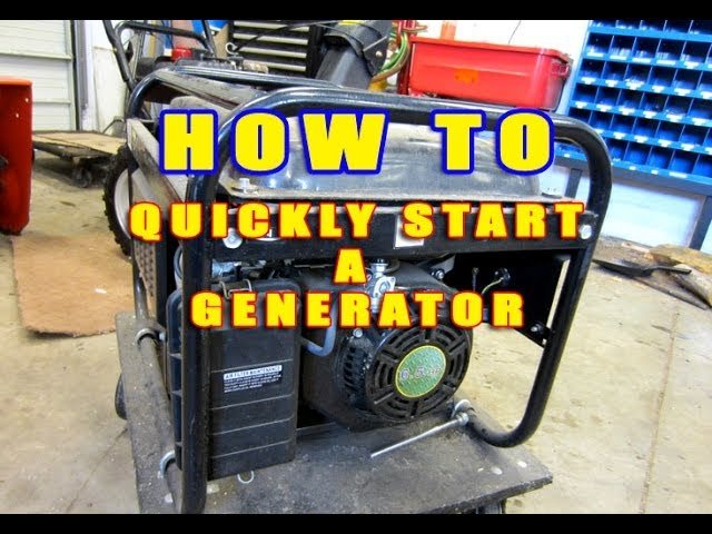 What to Do When a Generator Won T Start