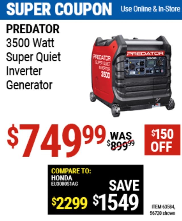 When is the Best Time to Buy a Generator from Harbor Freight