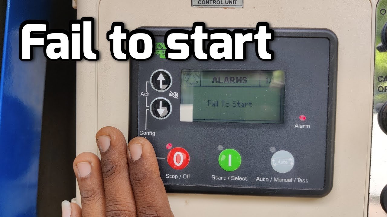 Why Generator Fail to Start