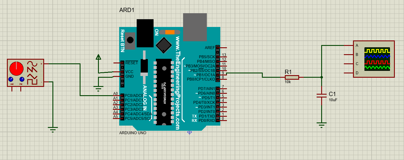 Arduino Sine Wave Generator