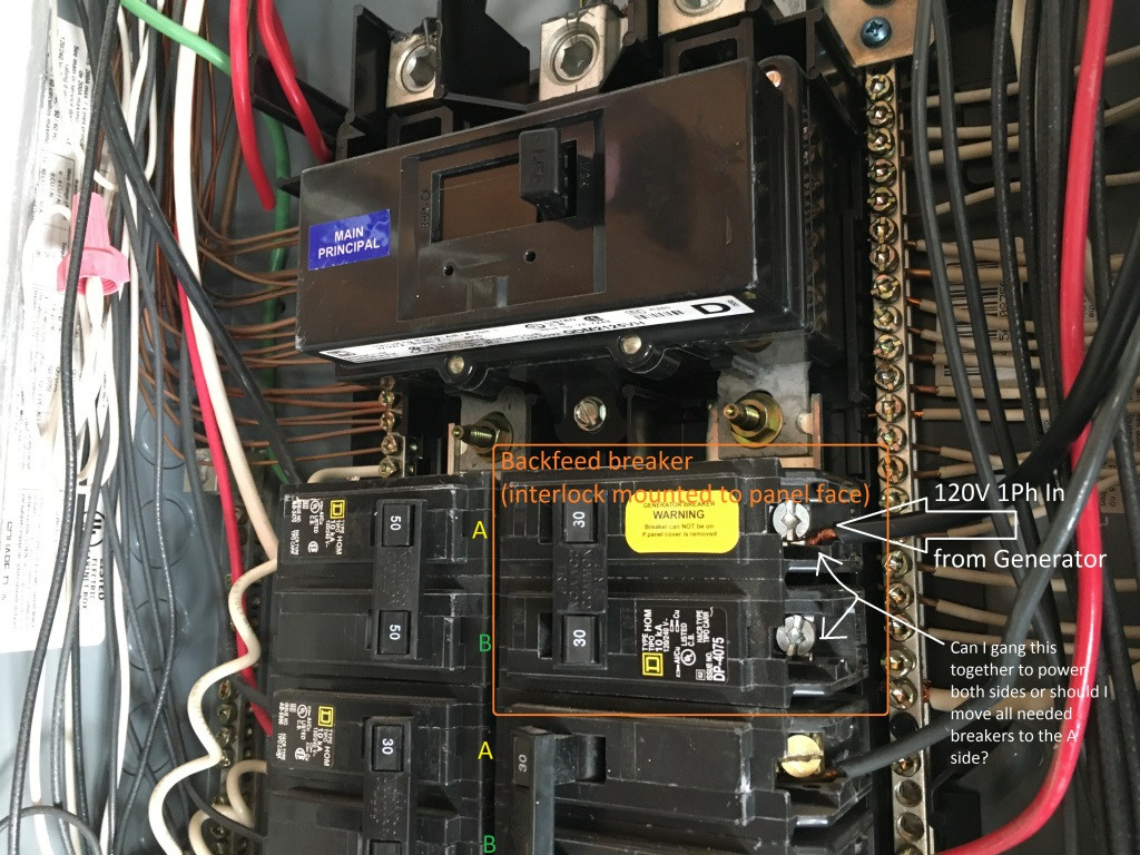 Backfeed Panel With Generator