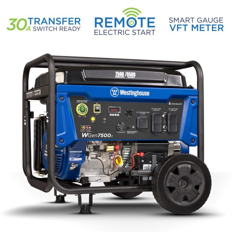 How To Run Westinghouse 7500 Generator Pull Start