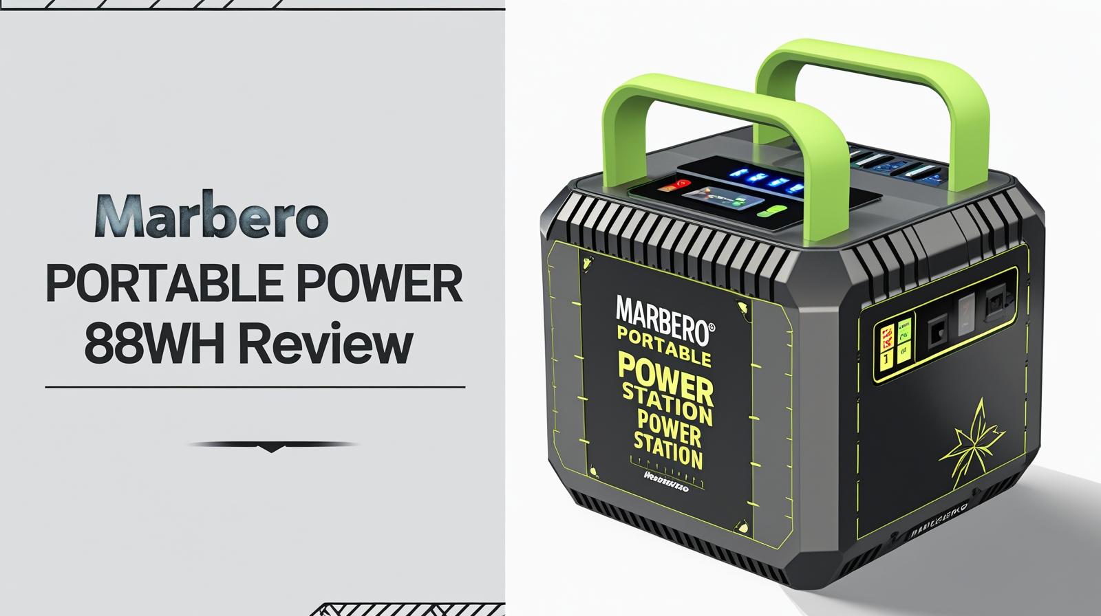 marbero portable power station 88wh