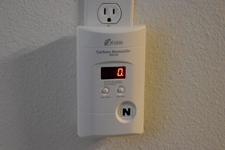 Carbon monoxide alarm with a digital display and test button