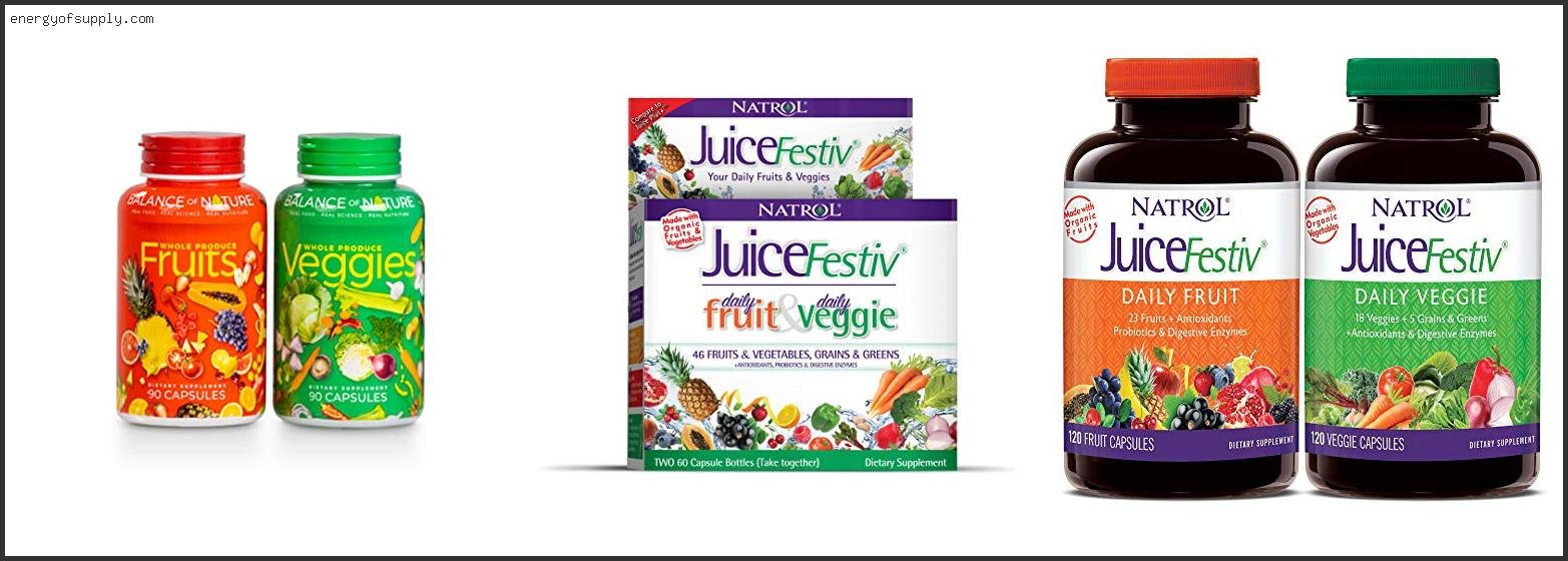 Best Fruit And Veggie Supplements