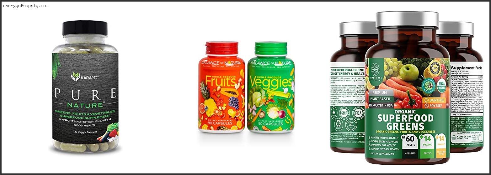 Best Fruit Vegetable Supplement