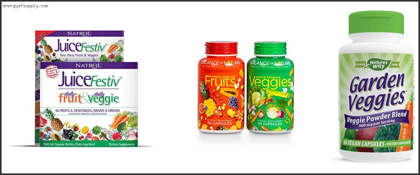Top 10 Best Fruit Veggie Supplement ( Review & Buying Guide ) Best Fruit Veggie Supplement